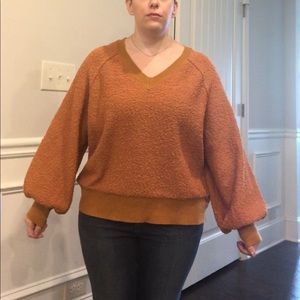 Mustard Yellow Bell sleeve sweater (barely worn)